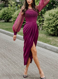 Luxury Pearl Long Sleeves Cocktail Dresses