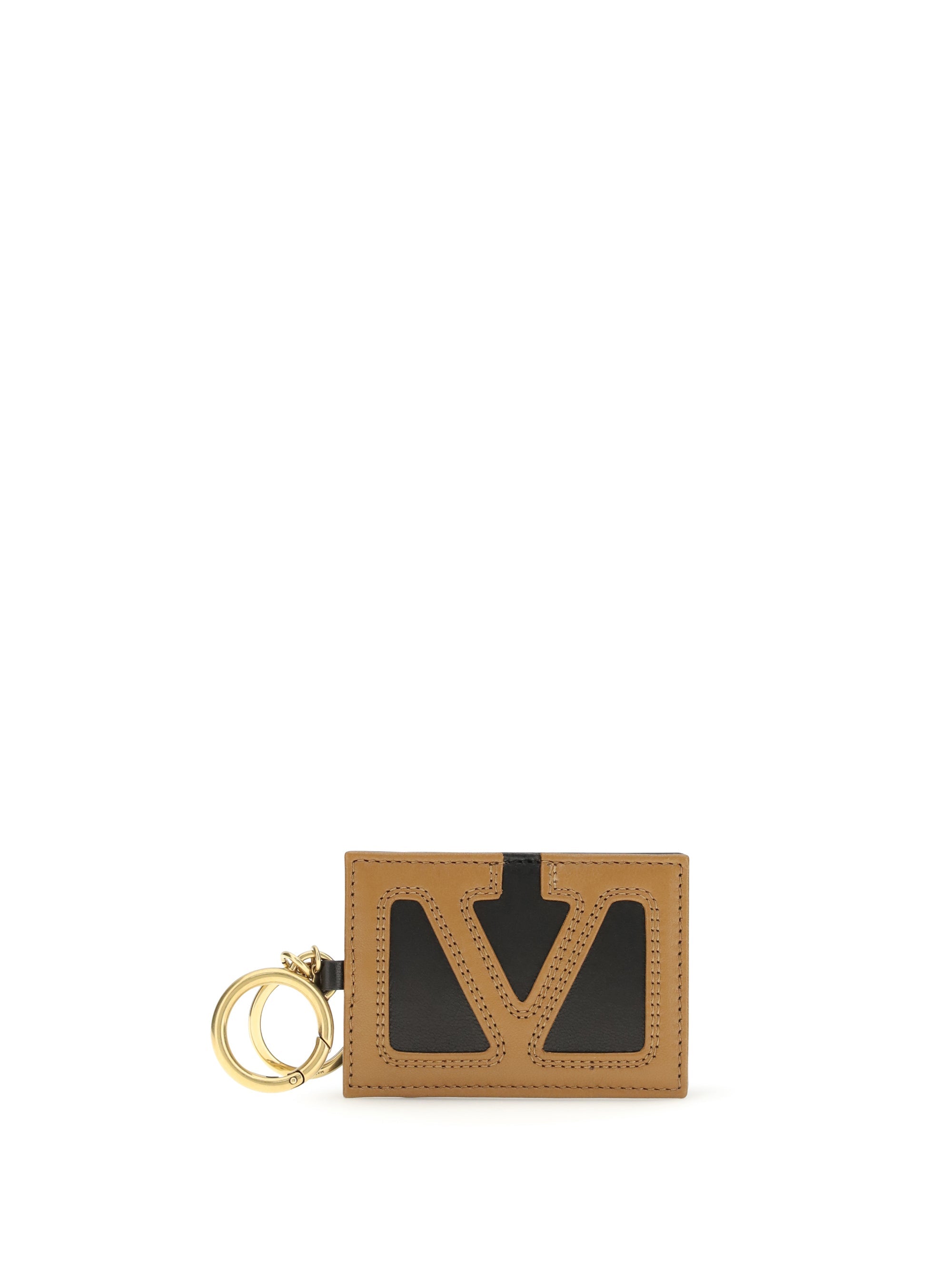 Valentino Garavani Card Case — Brown