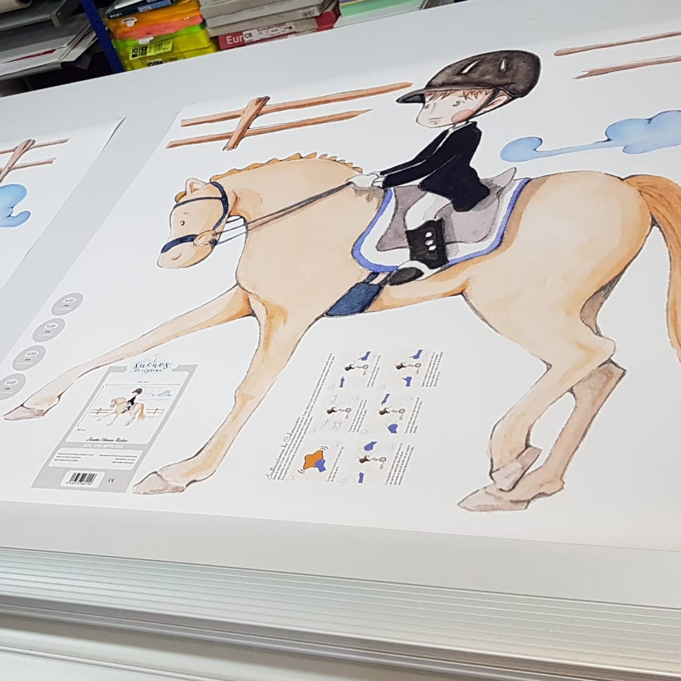 Children's Decorative Vinyl Rider - Perfect for Children's Room Decoration