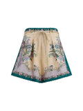 Zimmermann Indra Bermudas Bermuda Shorts — Cream