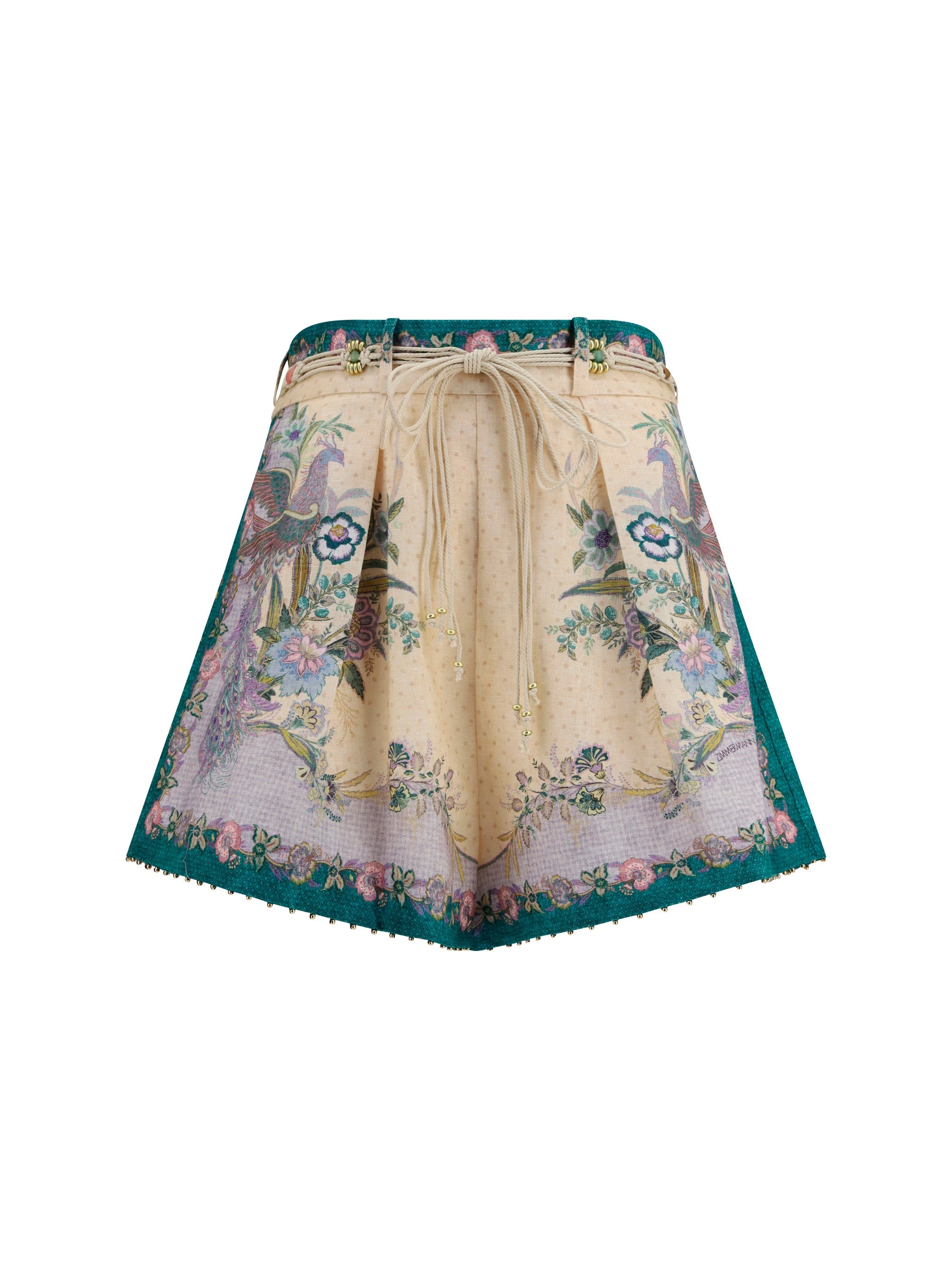 Zimmermann Indra Bermudas Bermuda Shorts — Cream