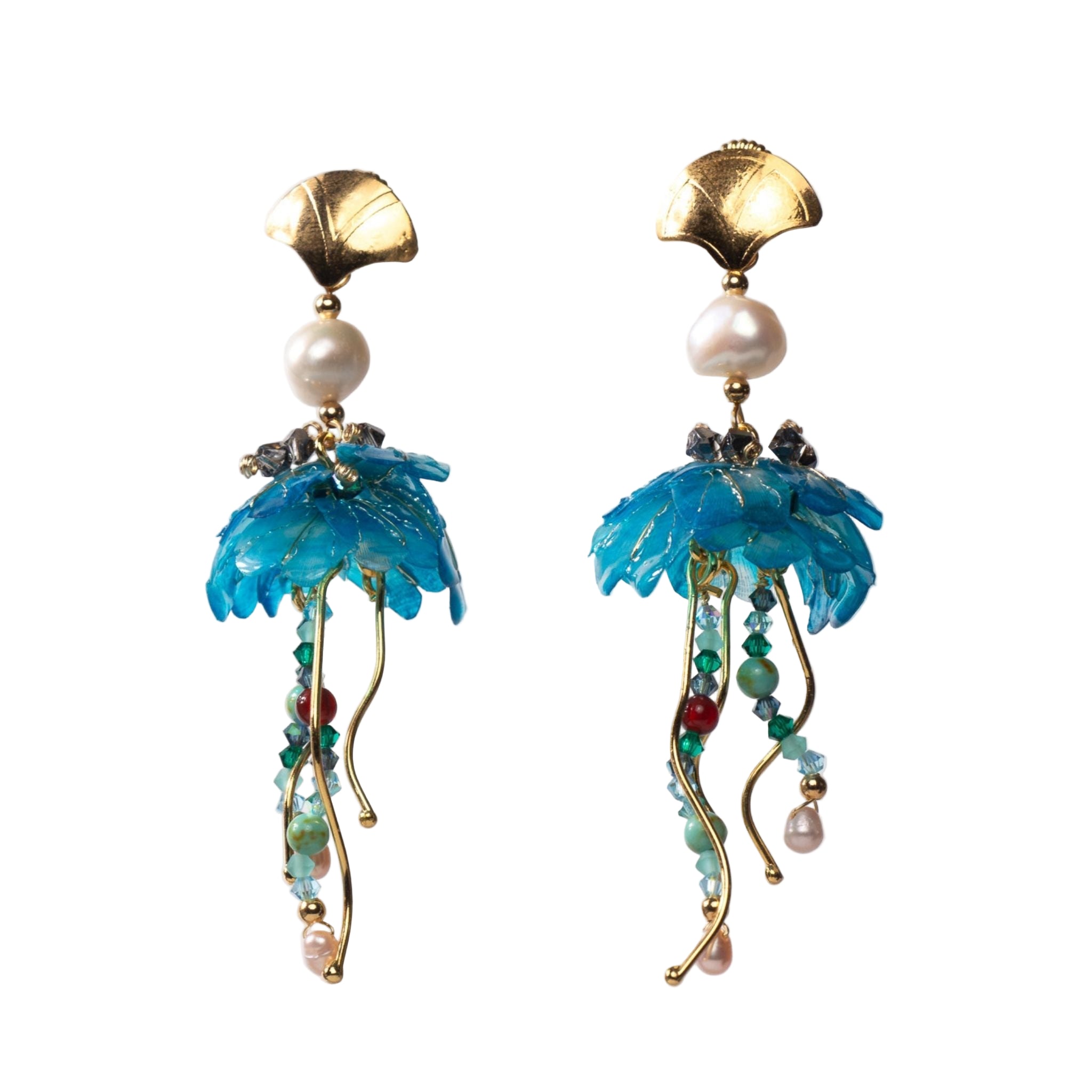 Medusa Earring | Blue