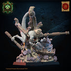 Kuaxotl Heroine with Tamasoluey, Lost Kingdom Miniatures