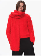 Winter Alpaca Wool Scarf for Women