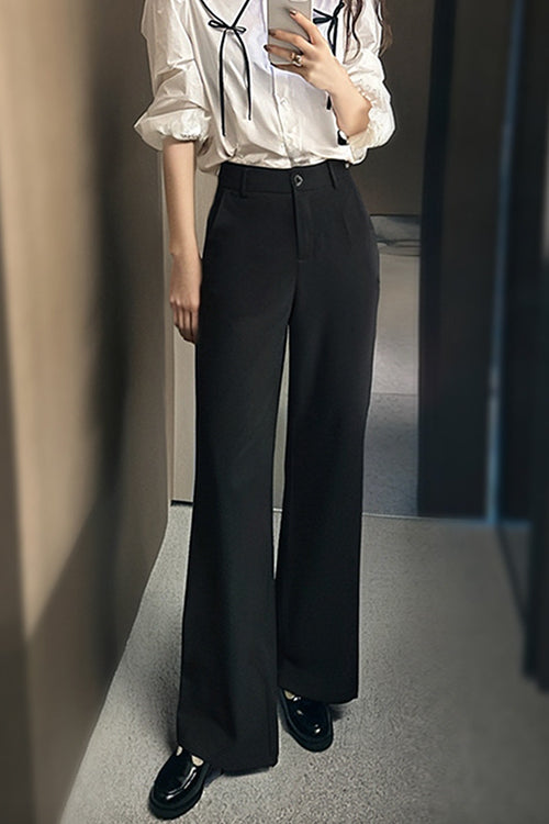 High Waist Bell Bottom Suit Pants