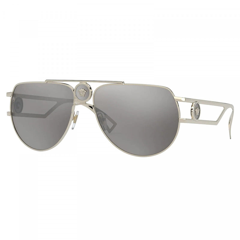 Versace VE2225100287 Gold-Tone Aviator Sunglasses — Gold