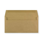 DL Manila Brown Gummed Recycled Envelope (102 x 216mm)