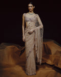 Aura Blush Crystal Sari By KYNAH, Luxury Indian Fashion & Bridal Wear