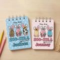 Huevo de Pascua personalizado Cuaderno A7 con nombre Cesta de Pascua Rellenos Cumpleaños Fiesta de Pascua Regalo para niños