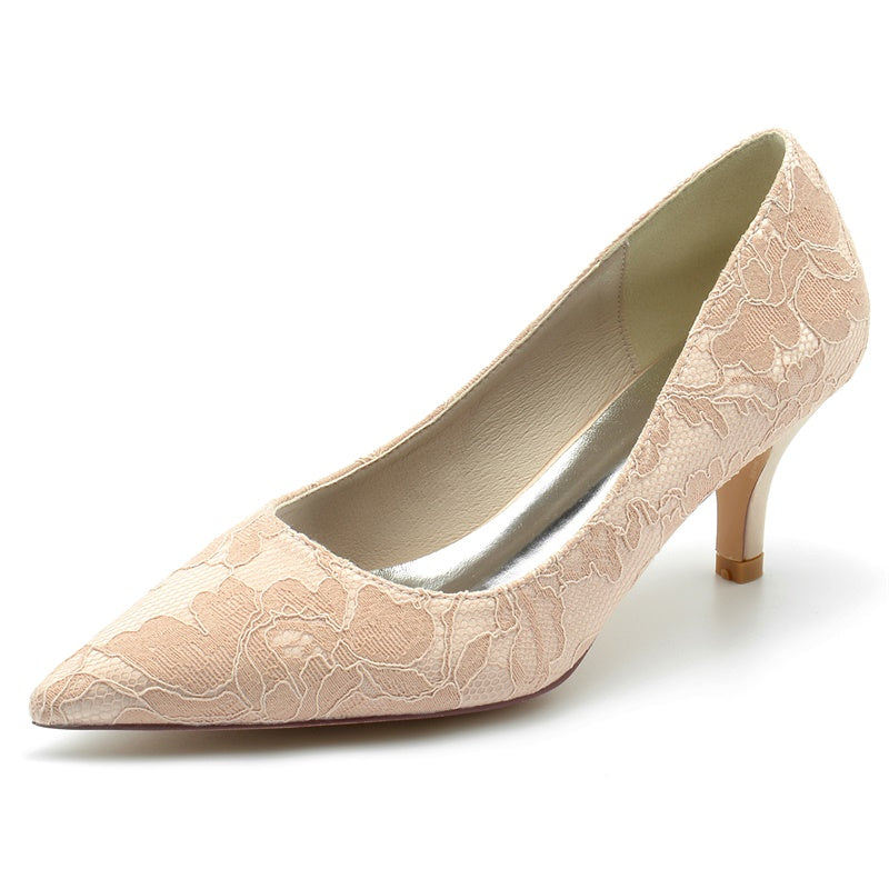 Closed Toe Kitten Heel Wedding Shoes/Party Shoes For Women