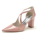Closed Toe Patent Leather Slingback Heel Wedding Shoes/Party Shoes