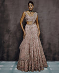 Petalia Dusty Rose Embellished Lehenga By KYNAH, Luxury Indian Fashion & Bridal Wear