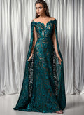 A-Line Illusion Neck Sleeveless Floor-Length Mother Of The Bride Dresses