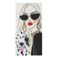 Chic Diva & Dalmatian Bath Towel