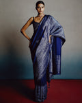 Noir Sapphire Sari By KYNAH, Luxury Indian Fashion & Bridal Wear