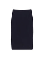 Max Mara Skirts Blu Marino Lana Vergine Elastan