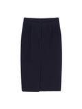 Max Mara Skirts Blu Marino Lana Vergine Elastan