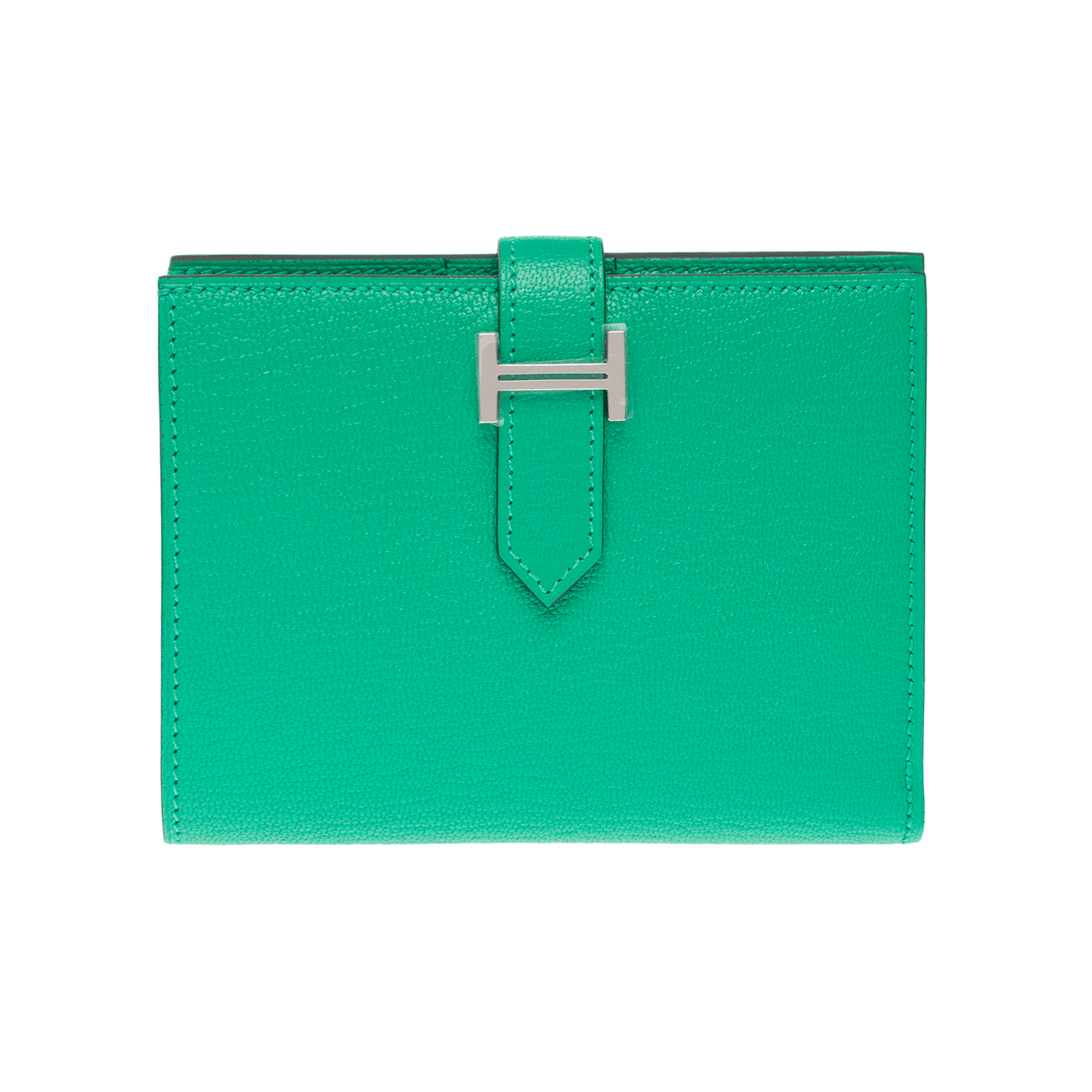 Hermès Béarn Compact Wallet — Mint Green