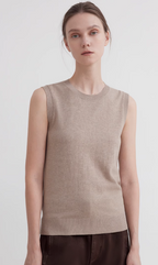Six Pence round neck knitted sweater vest for women