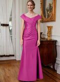 Simple Cap Shoulder Sheath/Column Mother Of The Bride Dresses