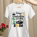 Crucero de graduación personalizado Camiseta 100% algodón con nombre y año de aniversario Regalo de viaje de graduación para graduados
