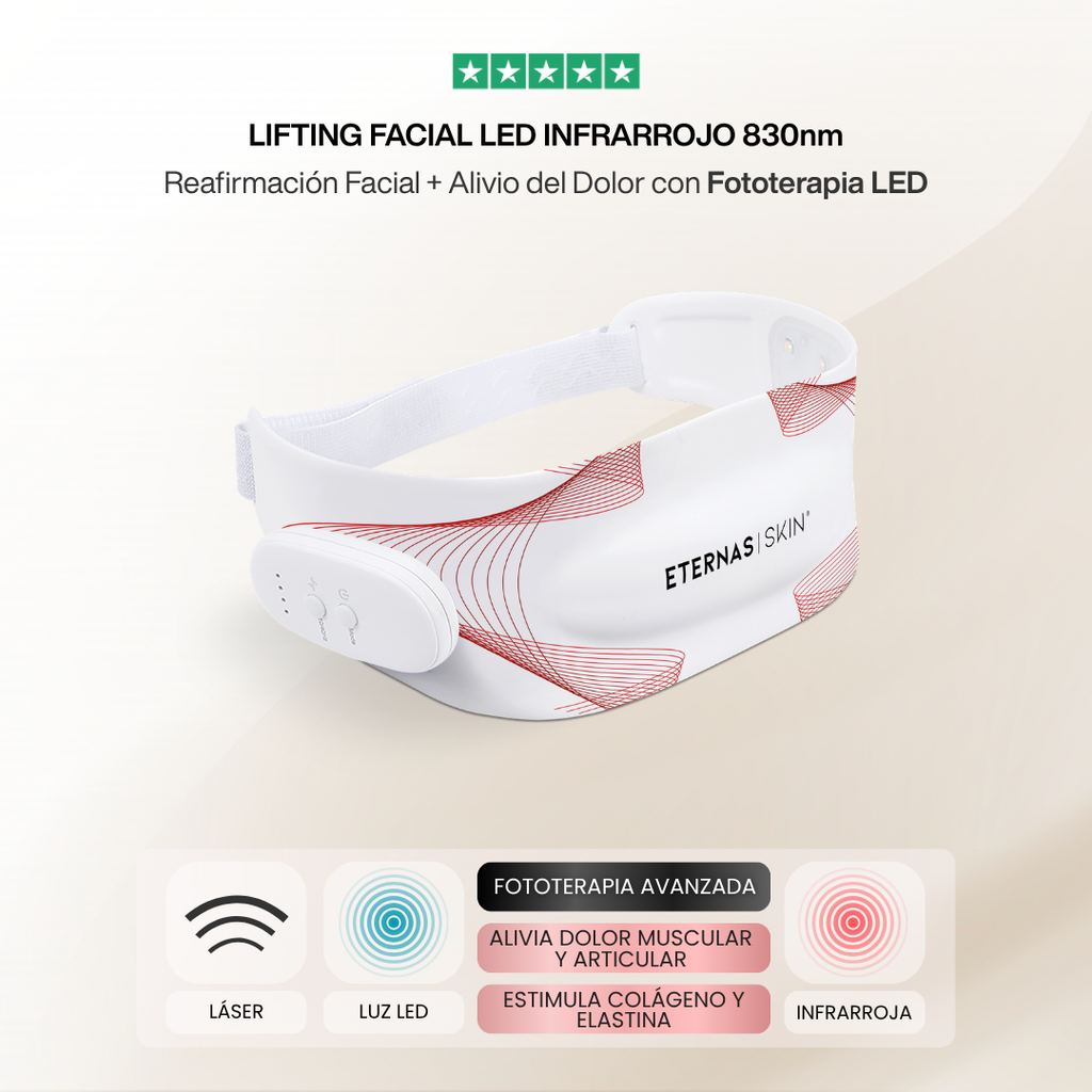 Lifting Facial Reafirmante y Alivio del Dolor - LED Infrarroja 830nm