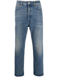 Golden Goose Low-Rise Straight-Leg Jeans — Blue