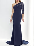 Trumpet/Mermaid Elastic Satin Mother Of The Bride Dresses With Sequins