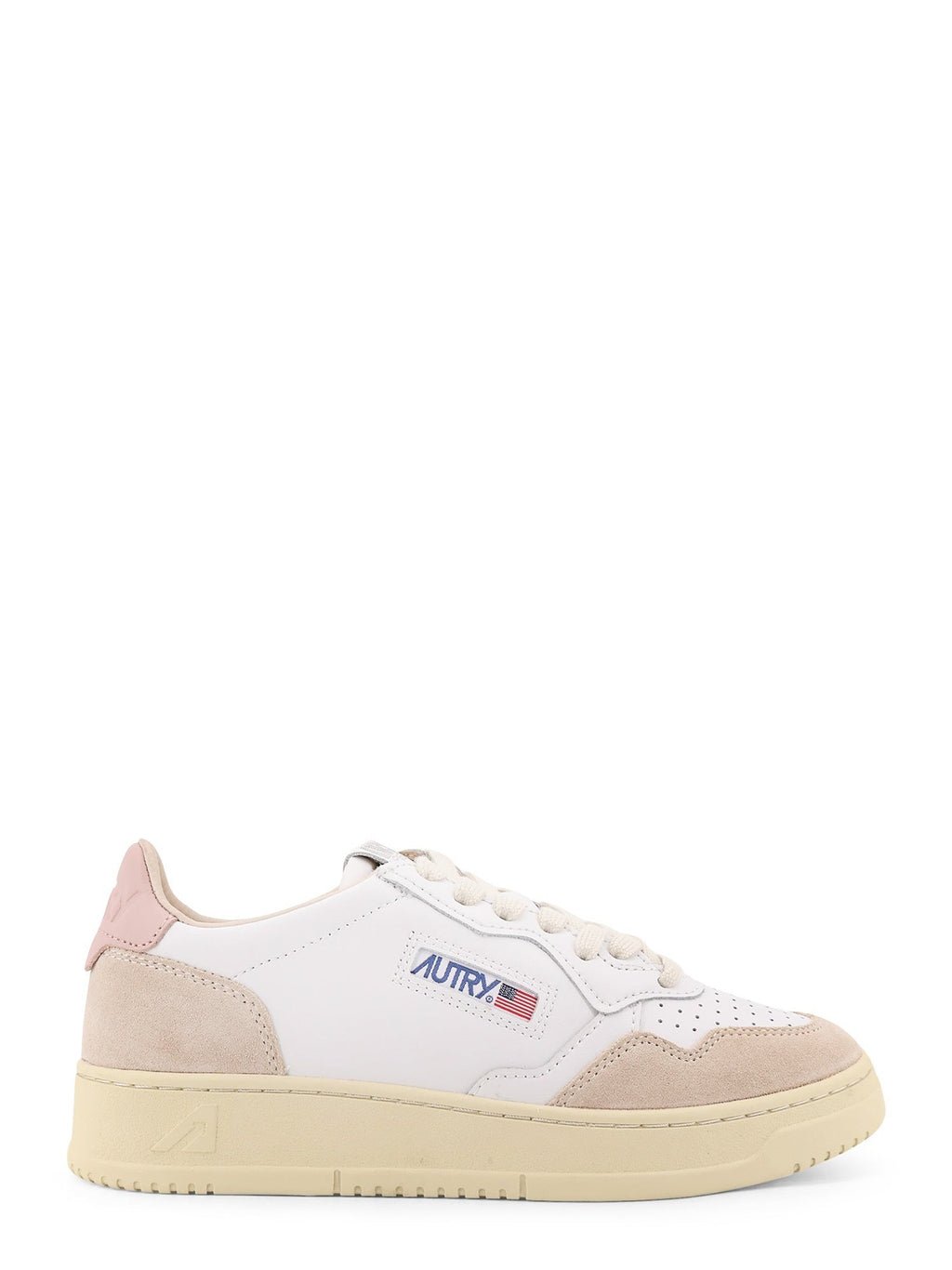 AUTRY Sneakers Bianco Rosa Pastello Pelle