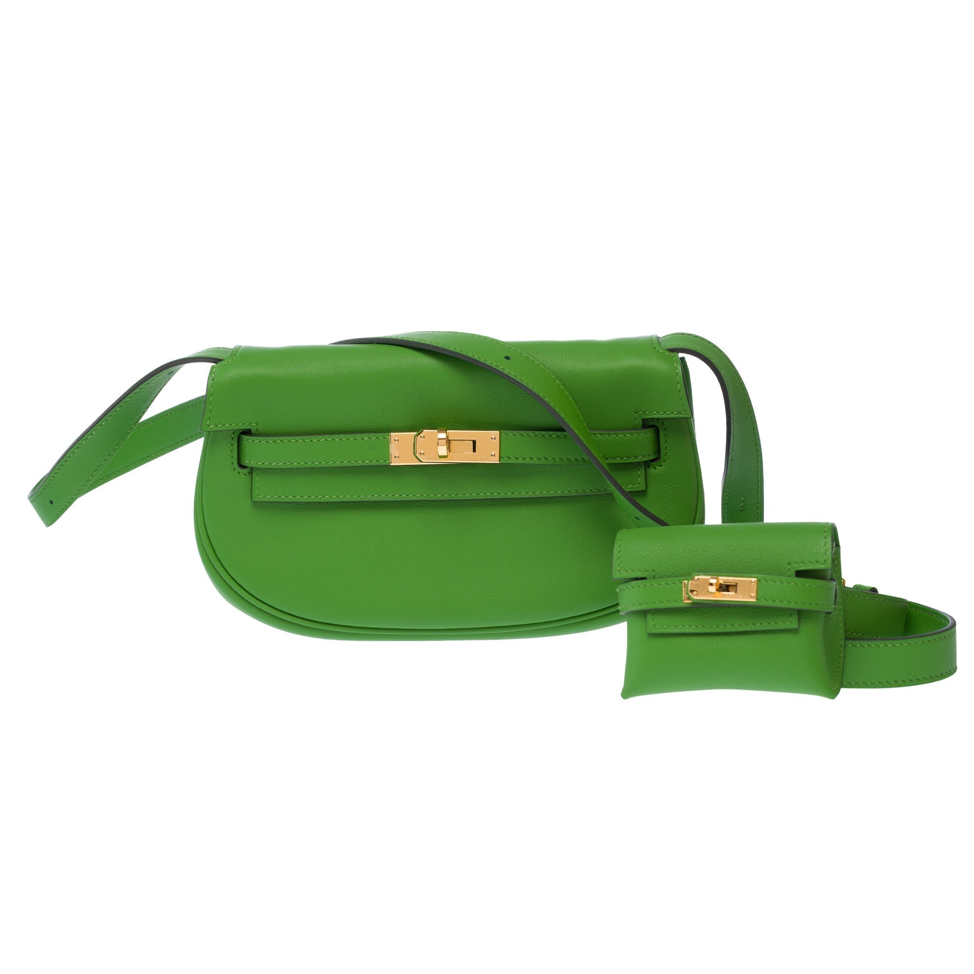 Hermès Kelly Moove Crossbody Bag — Yucca Green