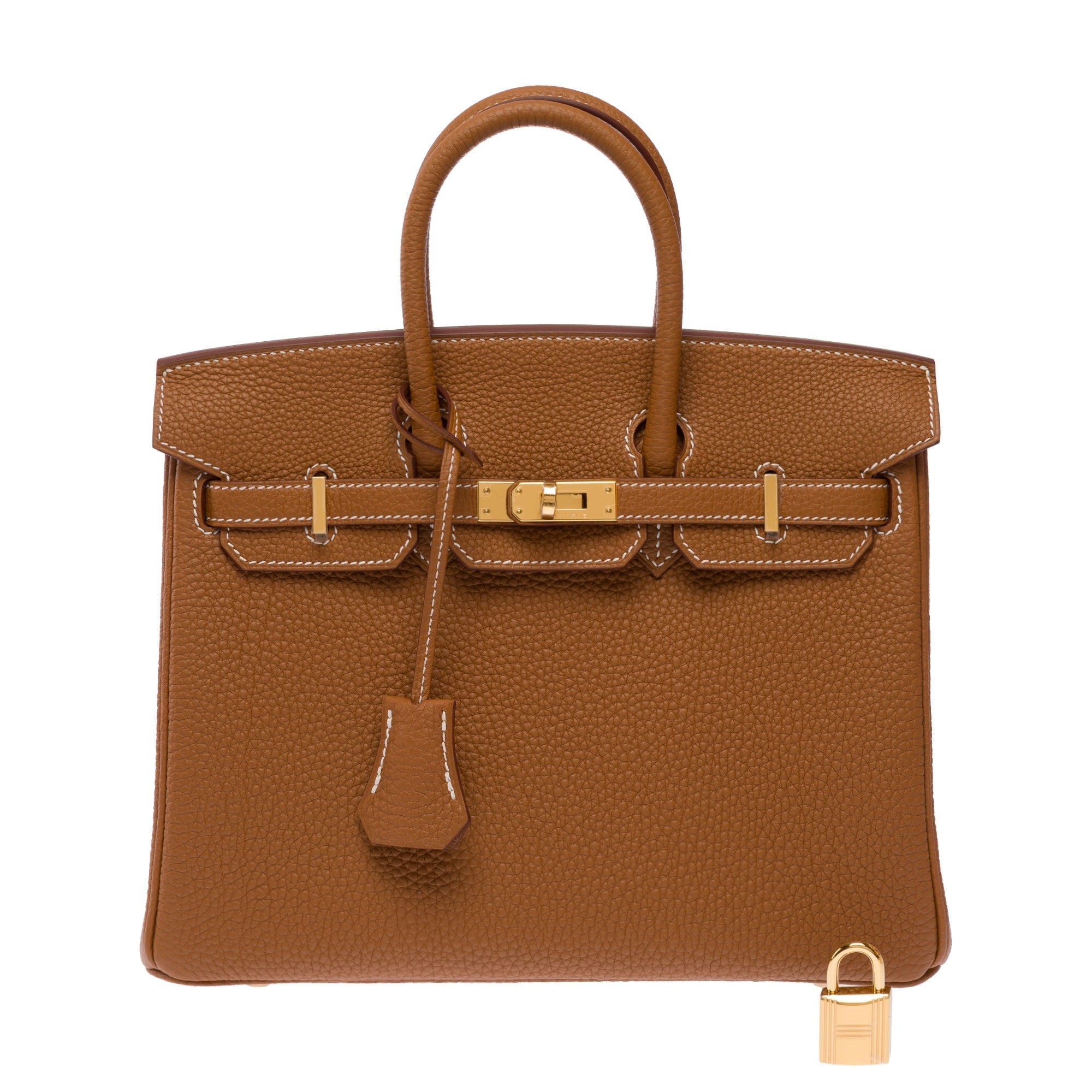 Hermès Birkin 25 Top Handle Bag — Gold