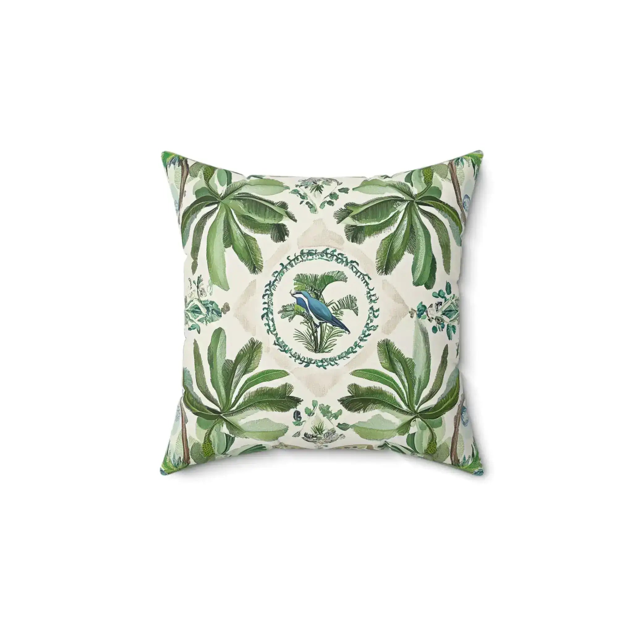 Jungle Canopy Bird Throw Pillow