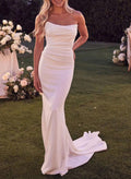 Modern Strapless Trumpet/Mermaid Wedding Dresses