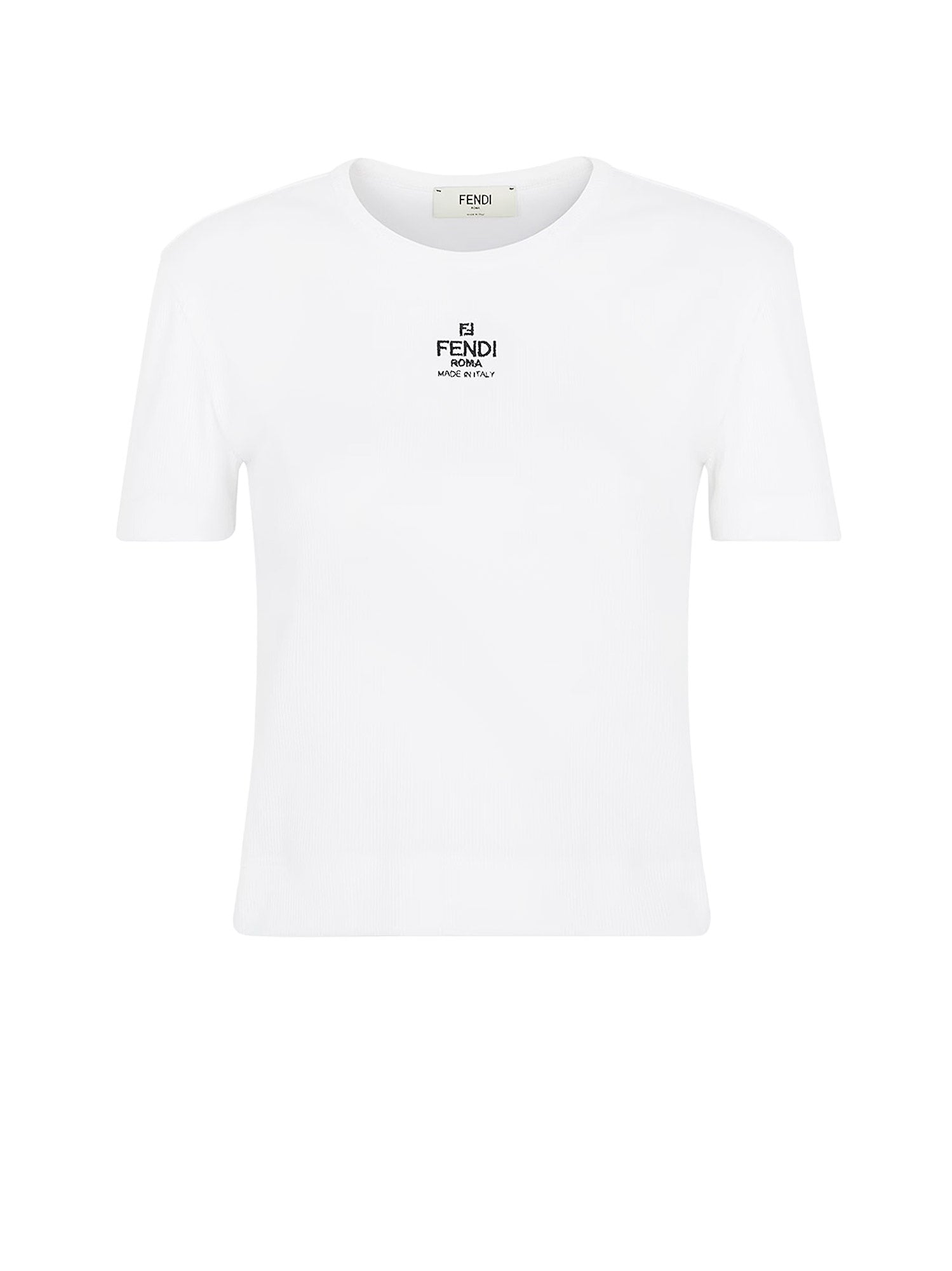 Fendi T-shirts and Polos White Cotone Elastan - S
