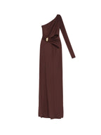 Elisabetta Franchi Dresses Brown Viscosa Elastan - 40