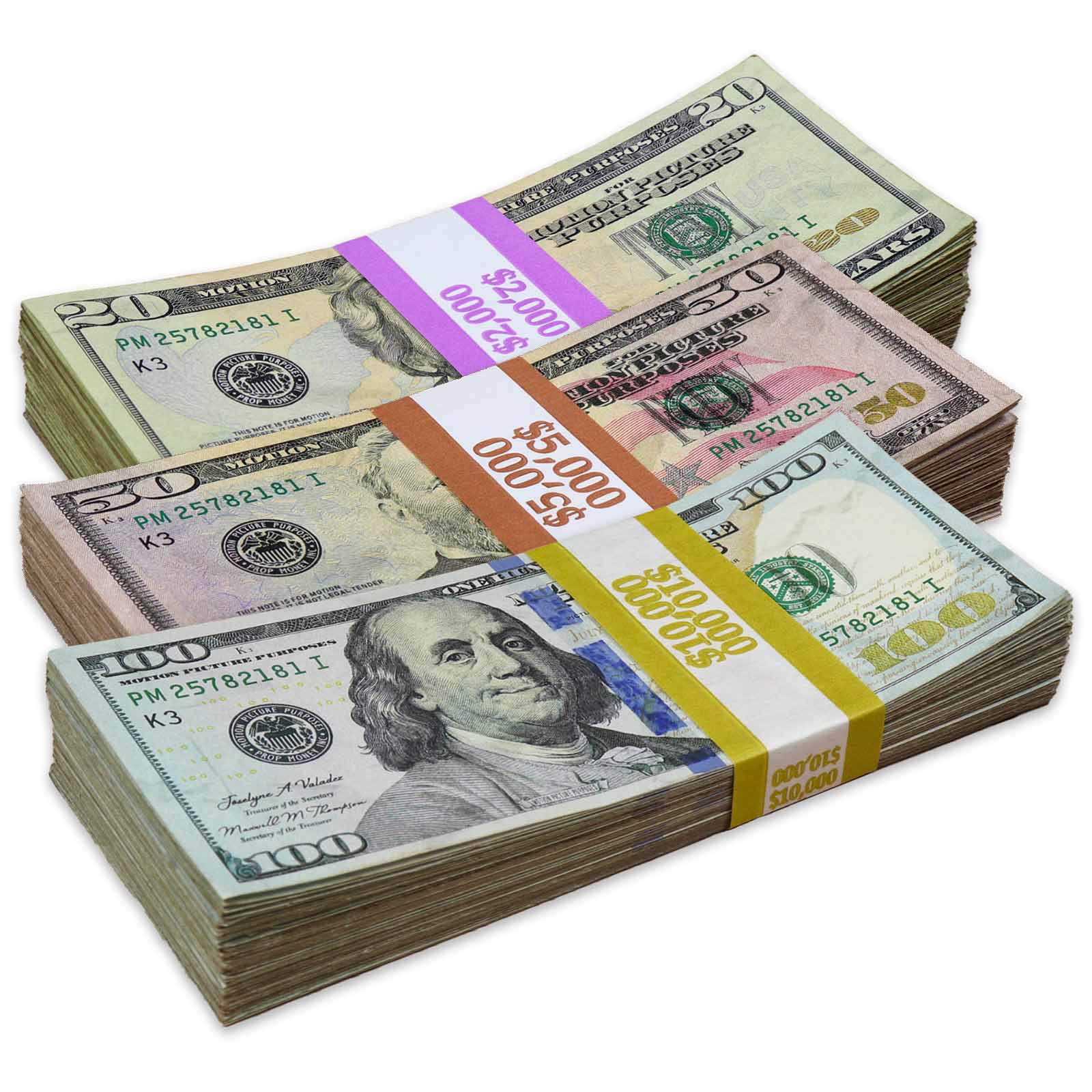$17,000 RealAged® Full Print New Series Stacks Pack By Prop Money Inc.