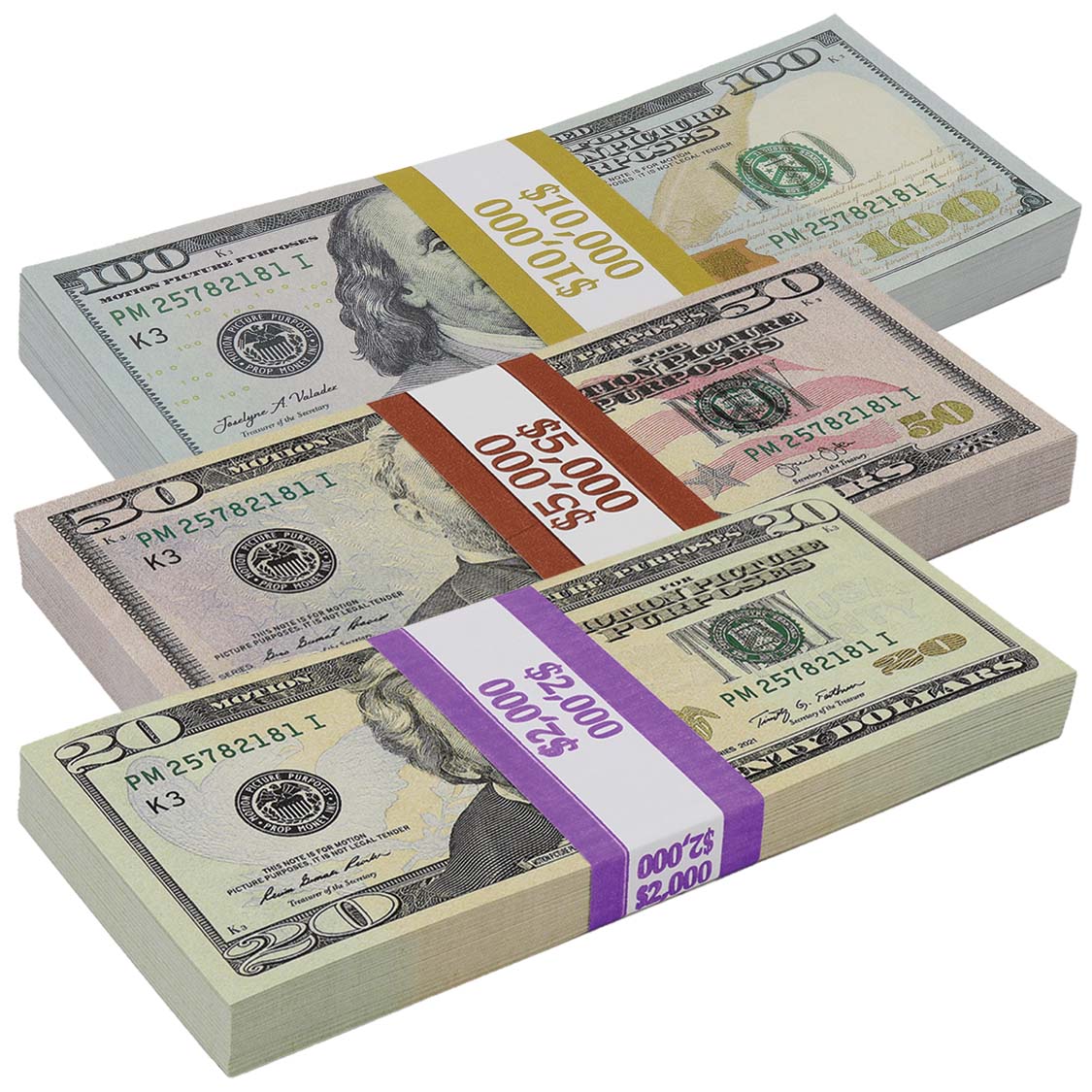 $17,000 Full Print New Series Stacks Mix By Prop Money Inc.