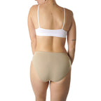 FEVI | Pack de 12 Braguitas Tiro Medio en 1 o 3 Colores Diferentes: Blanco, Negro y Beige | Talla única M-L