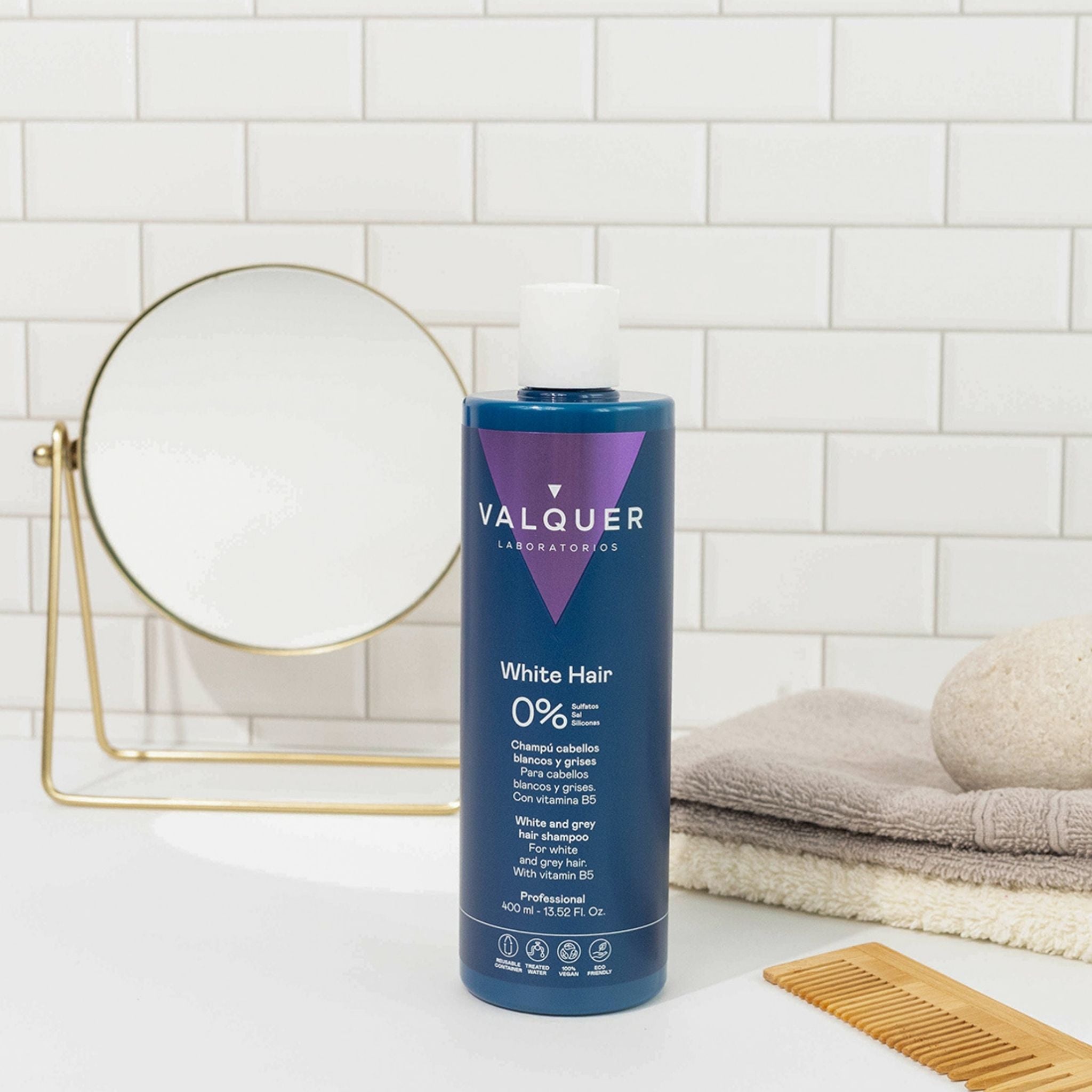 Champú Cabello Blanco y Gris – 0% Sin Sulfatos
