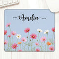 Personalizada Nacimiento Flor Alfombrilla de Ratón Alfombrilla de Escritorio con Nombre Accesorio de Ordenador Vuelta al Cole Regalo de Cumpleaños para Amigos Colegas