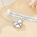Personalizada delicada flecha a través del collar del relicario del corazón con la carta de amor Aniversario Día de San Valentín Cumpleaños regalo para ella