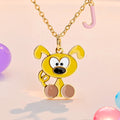 Collar Personalizado Marsupilami Cola Larga con Nombre Regalo de Aniversario Cumpleaños para Mujer Niña Niño | Callie × Marsupilami