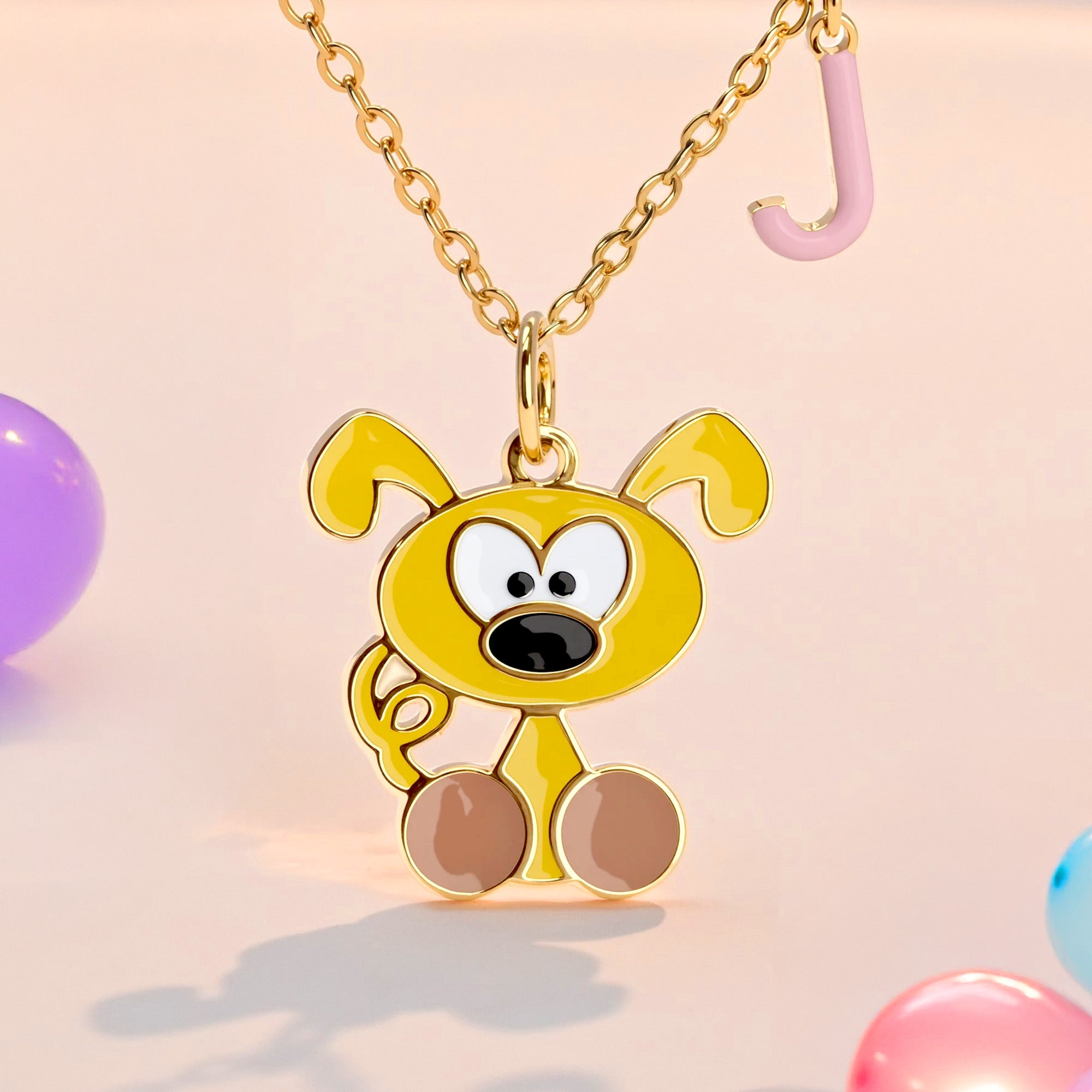 Collar Personalizado Marsupilami Cola Larga con Nombre Regalo de Aniversario Cumpleaños para Mujer Niña Niño | Callie × Marsupilami