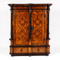17th Century German Inlaid Walnut Cabinet By Sister Parish Design