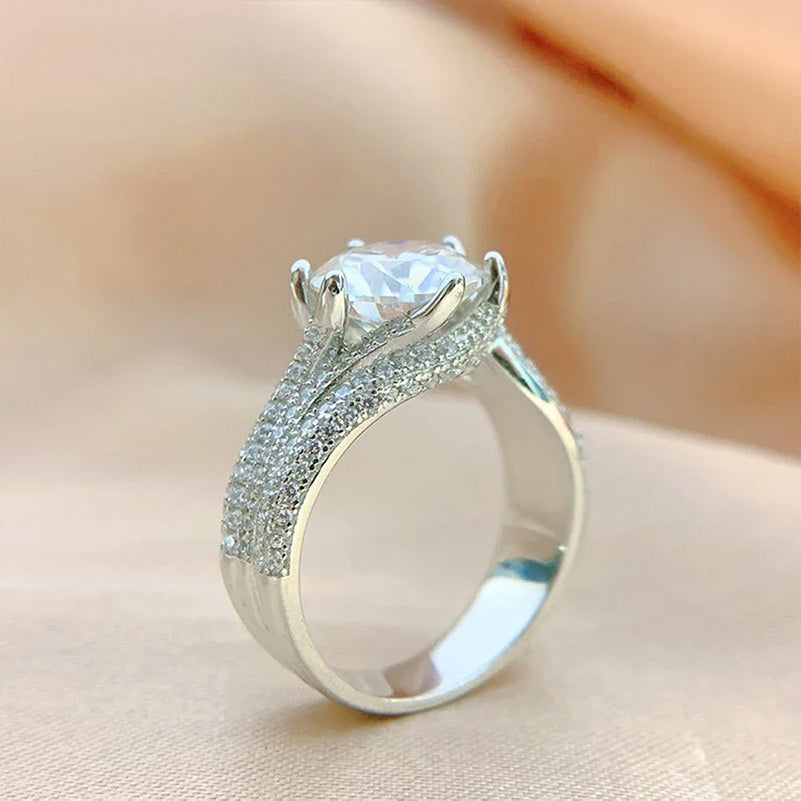Fashion Design Wedding Band In Sterling Silver