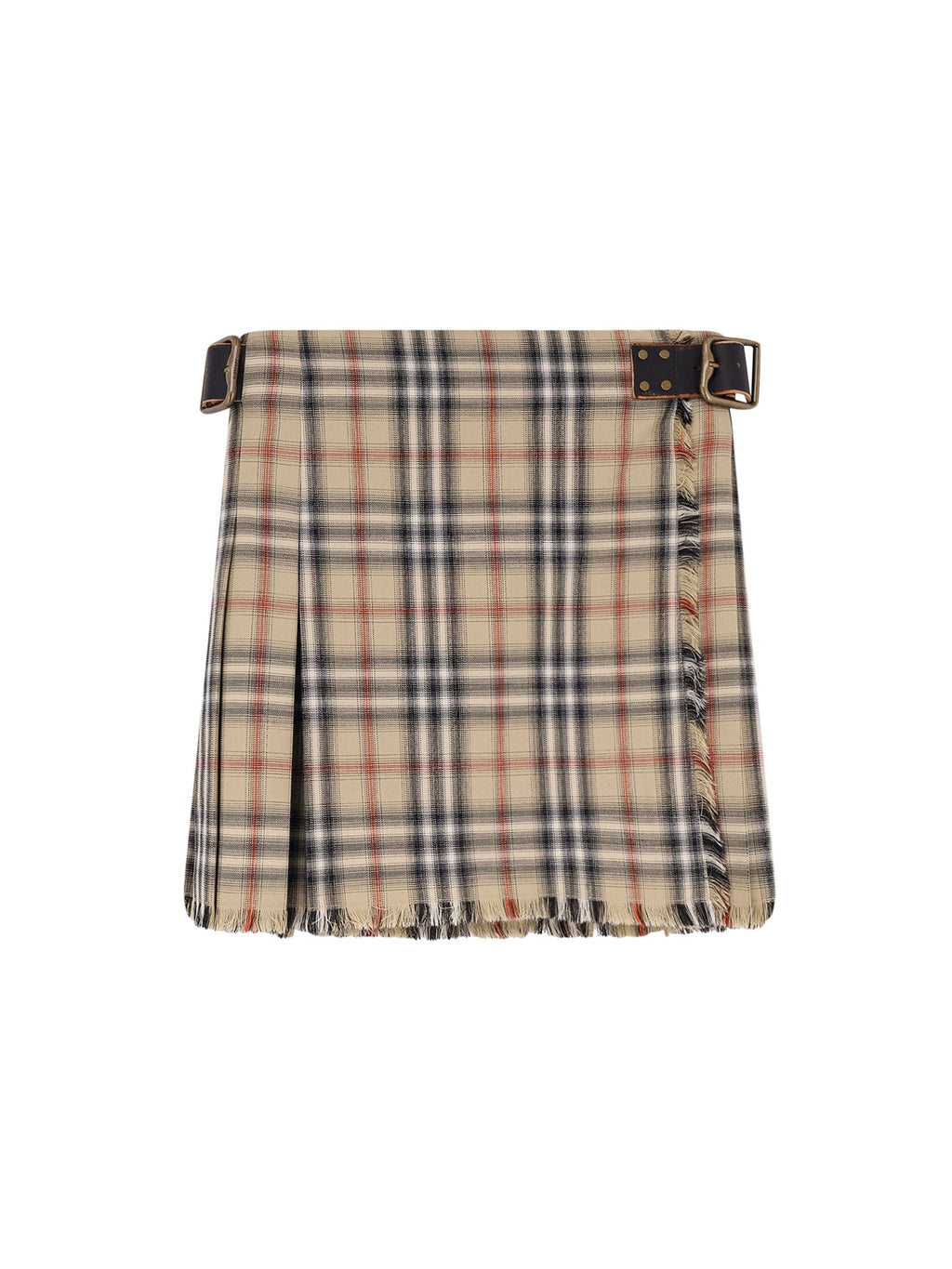 Burberry Skirts Sand Ip Check Cotone