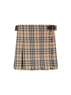 Burberry Skirts Sand Ip Check Cotone