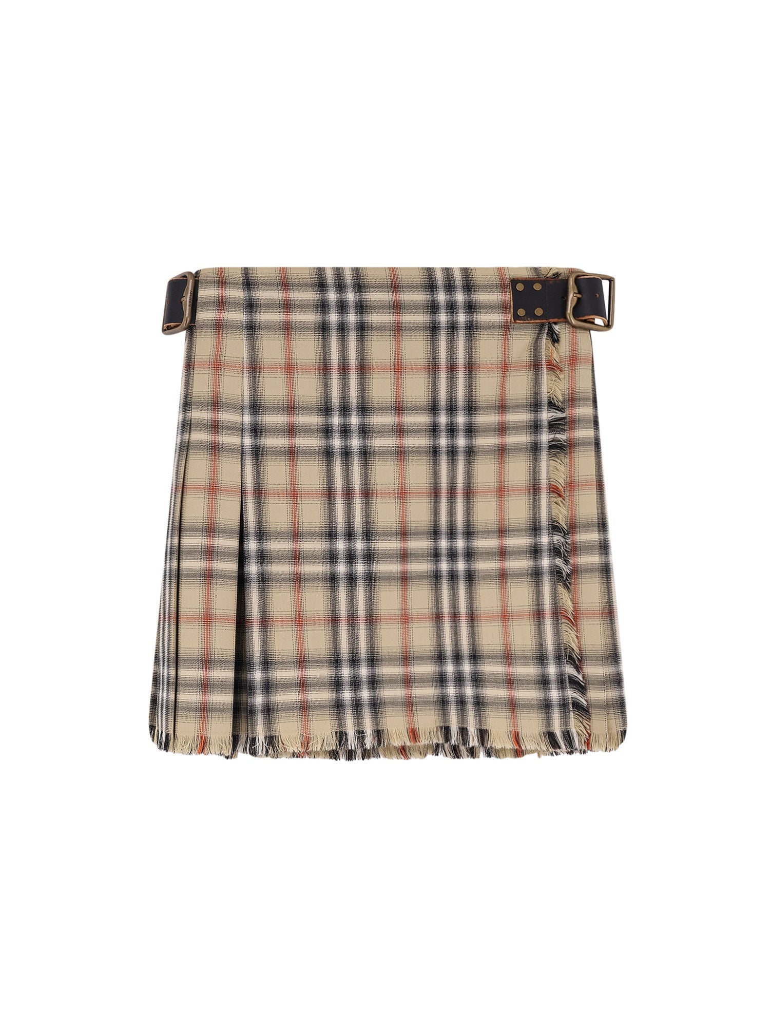 Burberry Skirts Sand Ip Check Cotone