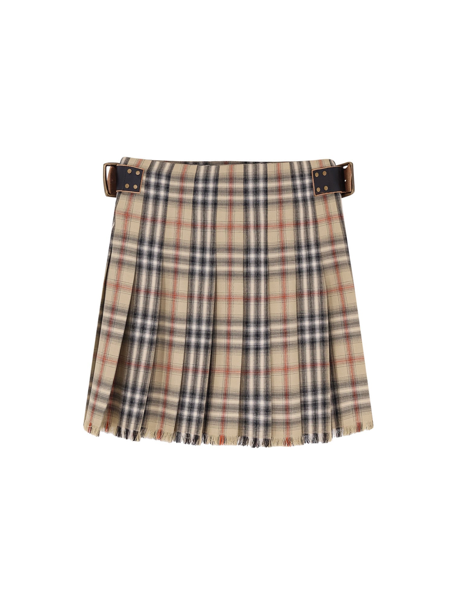 Burberry Skirts Sand Ip Check Cotone