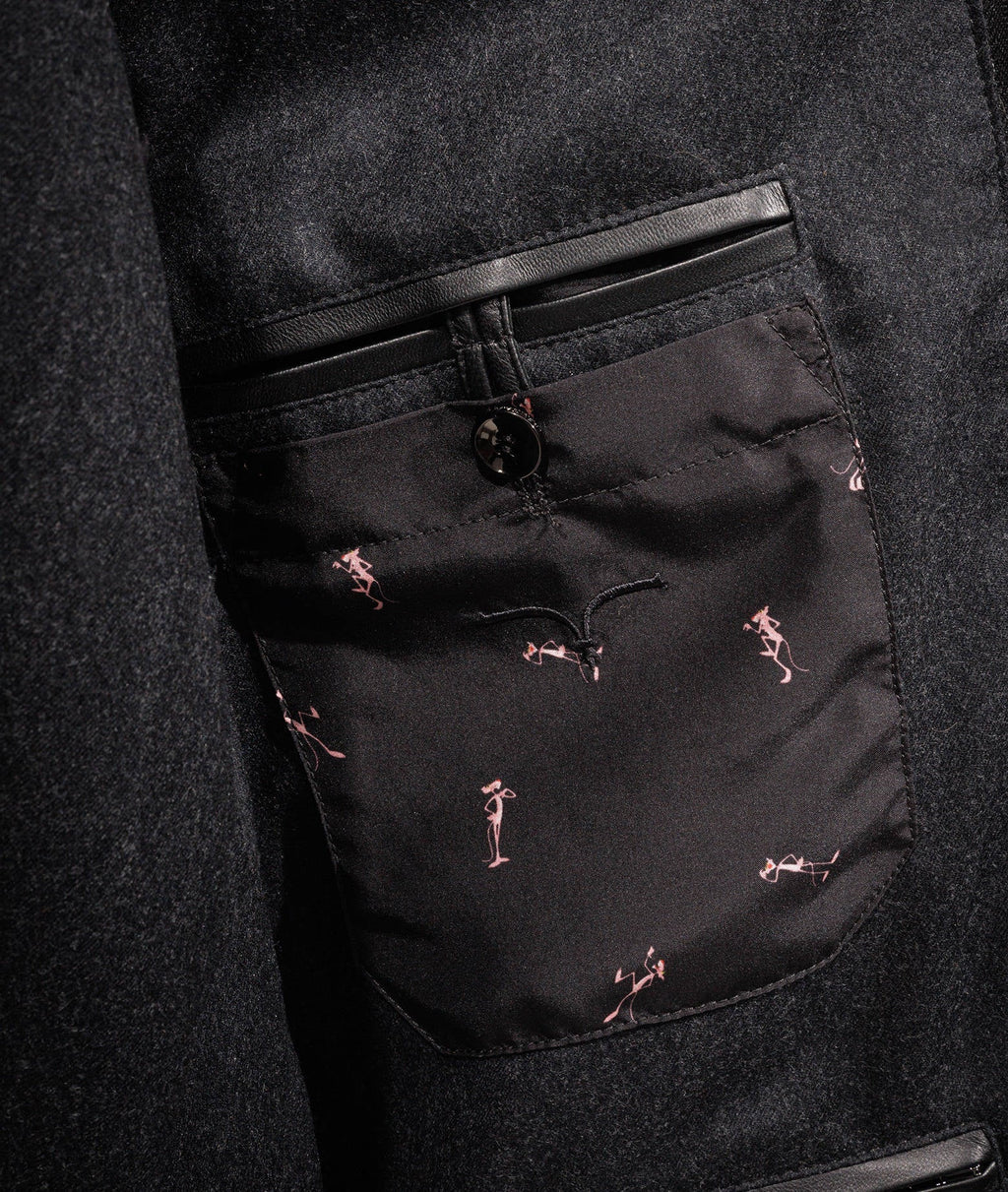 Pink Panther Down Jacket Black Sportwear Blouson